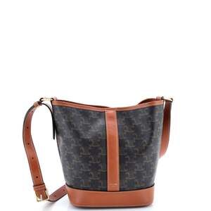 Celine Bucket Bag Triomphe Coated #218095C14B